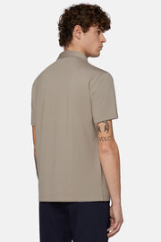 Hochwertiges Piqué-Poloshirt, Taupe, hi-res