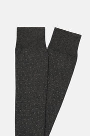 Pinstripe Cotton Blend Socks, Grey, hi-res