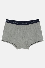 Stretch Cotton Jersey Boxer Shorts, Grey, hi-res