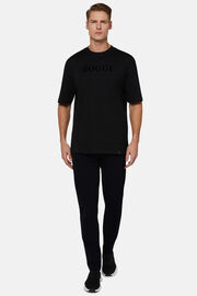Camiseta De Algodón, Negro, hi-res