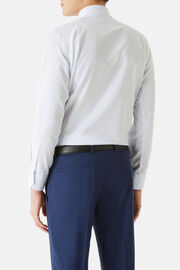 Camicia A Righe Azzurre In Piqué Di Cotone Regular, Blu chiaro, hi-res