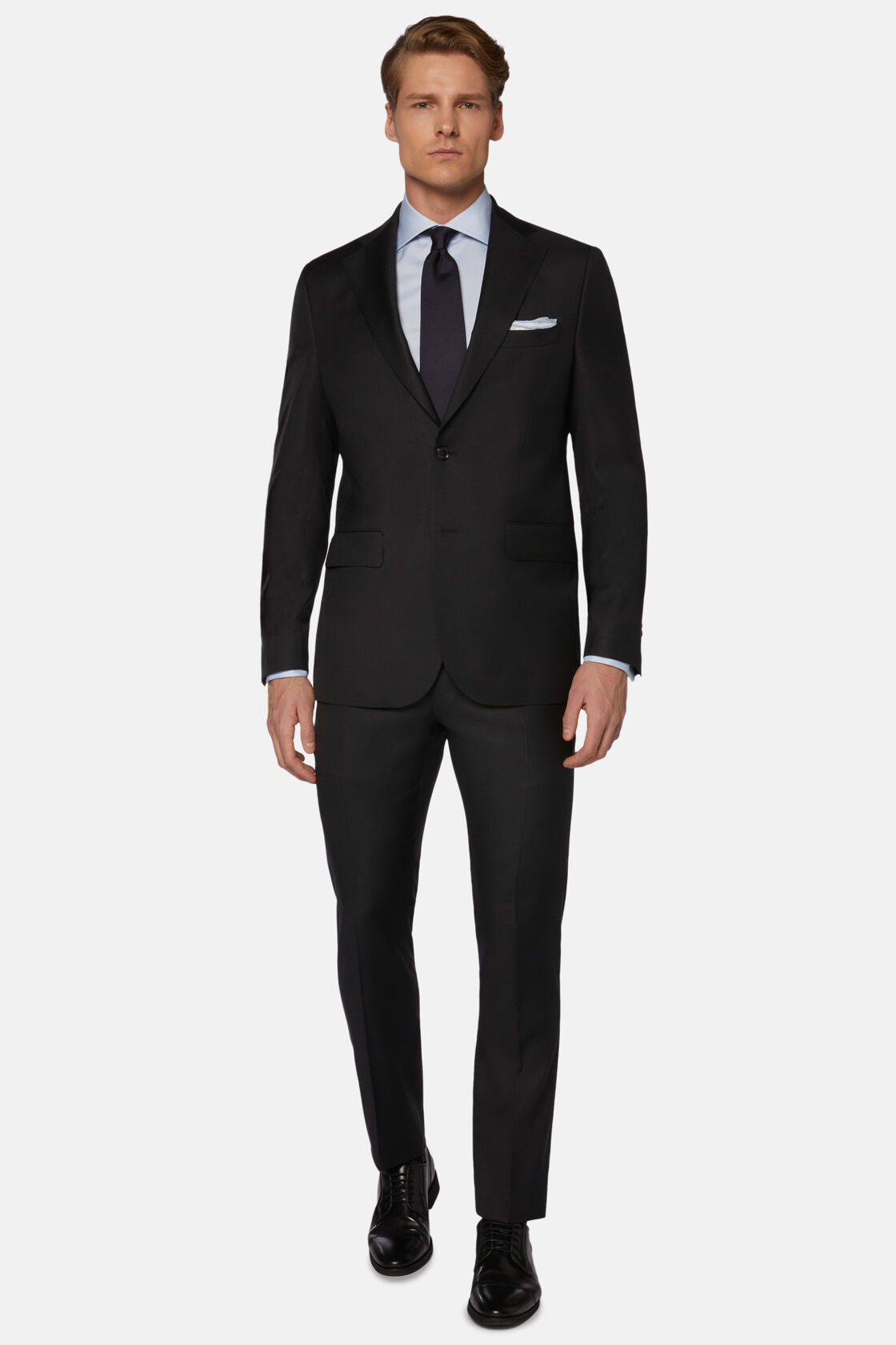 Men's Charcoal Grey Suit in Super 130 Wool