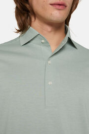 Japanese Jersey Polo Shirt, Green, hi-res