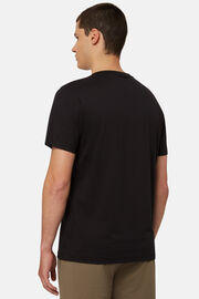 Camiseta De Punto Jersey De Algodón Tencel, Negro, hi-res