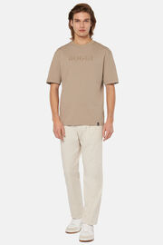 T-Shirt In Cotone, Taupe, hi-res