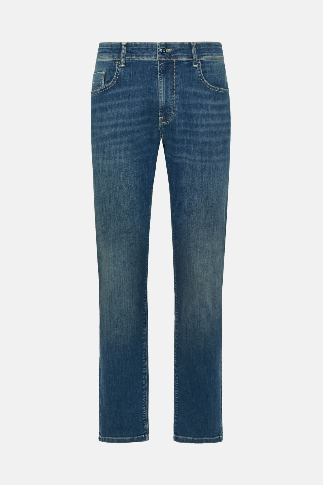 Medium Blue Stretch Denim Jeans, , hi-res