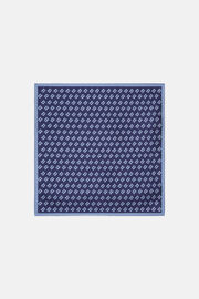 Selyem díszzsebkendő teljes terjedelmű logónyomattal. , Navy blue, hi-res