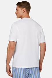 T-Shirt aus elastischer Supima-Baumwolle, Weiß, hi-res