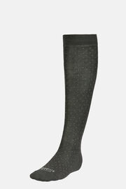 Pinpoint Cotton Blend Socks, Dark Grey, hi-res