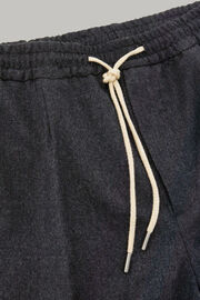 Pantaloni in flanella washable regular fit, Antracite, hi-res