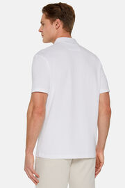 Nagy teljesítményű Piqué Polo pólóing, White, hi-res