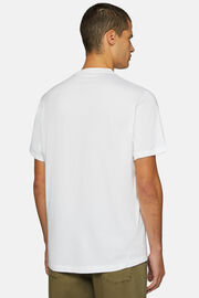 T-Shirt in Sustainable Performance Pique, White, hi-res