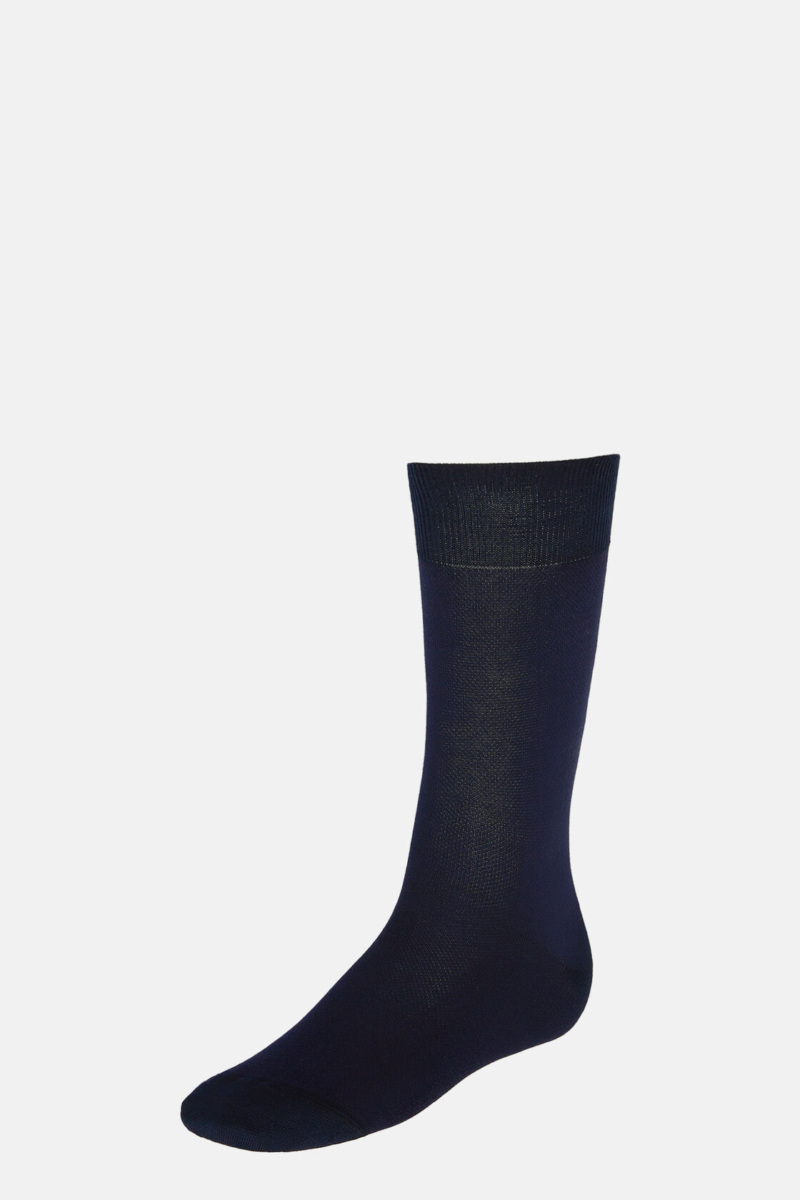 Oxford sokken van katoen, Navy blue, hi-res