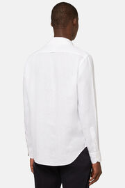 Wit Linnen Regular Fit Overhemd, White, hi-res