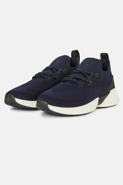 Willow Trainers in Navy Blue Recycled Yarn, Navy blue, hi-res