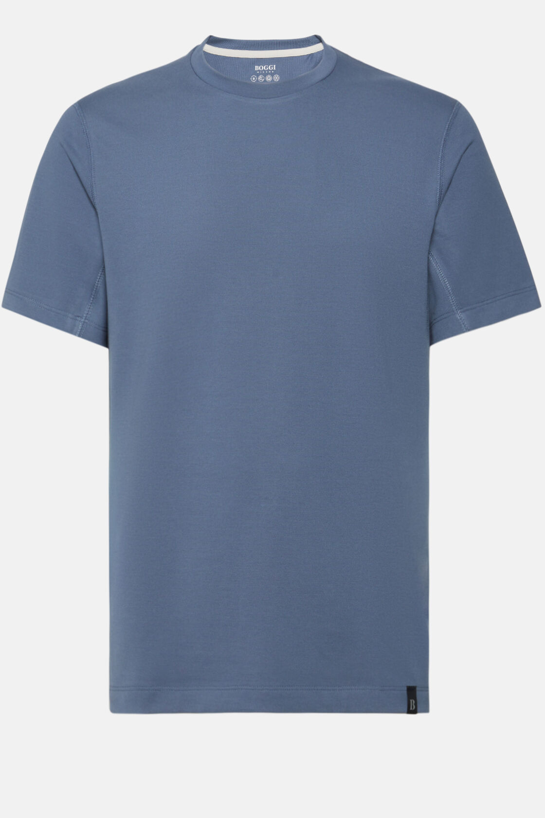 T-Shirt in Sustainable Performance Pique, Air-blue, hi-res