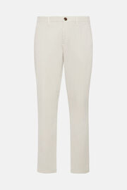 Stretch Cotton Trousers, Ice, hi-res
