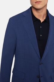 Kék kabát B Aria elasztikus gyapjúból, Blue, hi-res