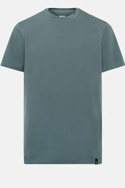 T-Shirt In Stretch Supima Cotton, Green, hi-res