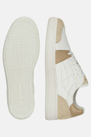 Zapatillas Blancas De Piel Con Logo, Blanco, hi-res