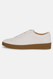 Białe buty sportowe ze skóry anilinowej, White, hi-res