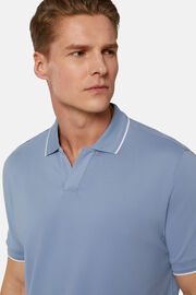 Hochwertiges Piqué-Poloshirt, Hellblau, hi-res