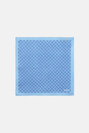 Polka Dot Silk Pocket Square, Light Blu, hi-res
