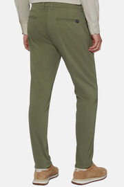 Elasztikus pamut/Tencel anyagú nadrág, Military Green, hi-res