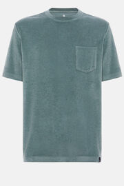 Camiseta De Algodón Nailon, Verde, hi-res