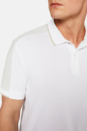 Tavaszi piké pólóing nagy teljesítményű anyagból, White, hi-res