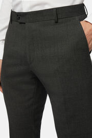 Trousers in Travel Wool, Grey, hi-res