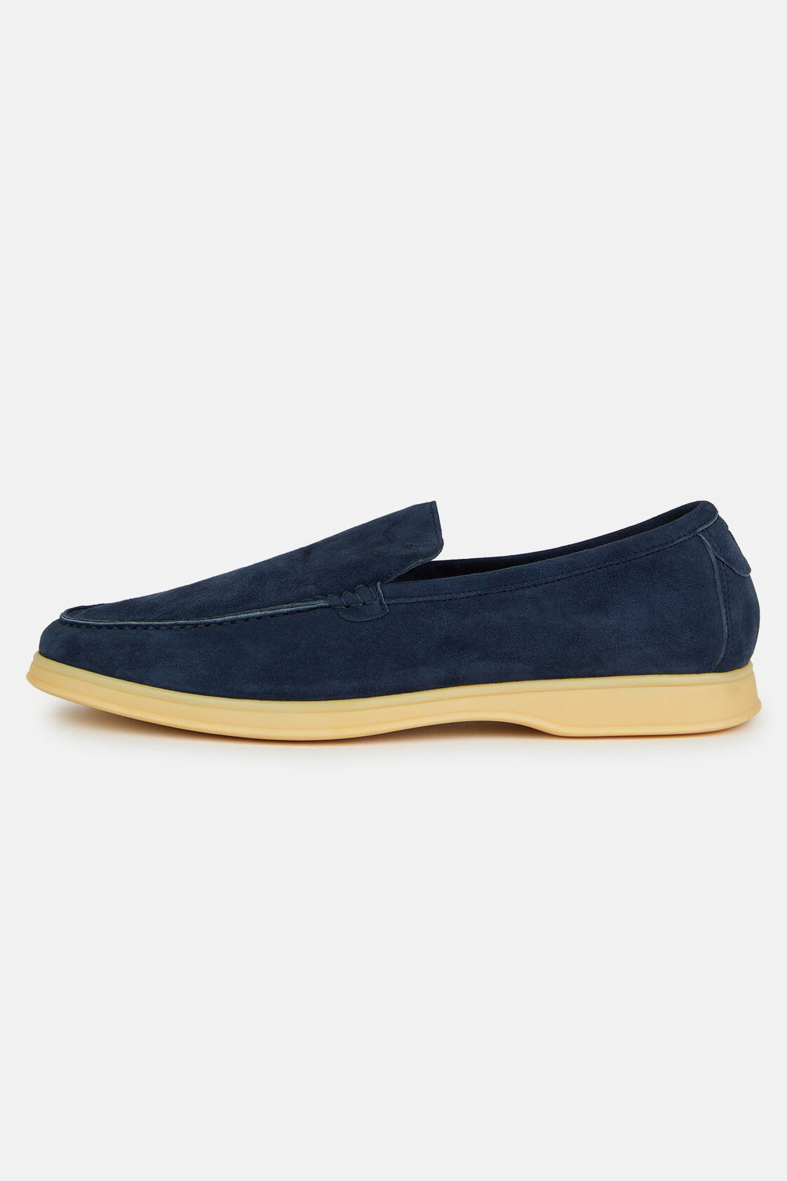 Navy Suede Loafers, Navy blue, hi-res