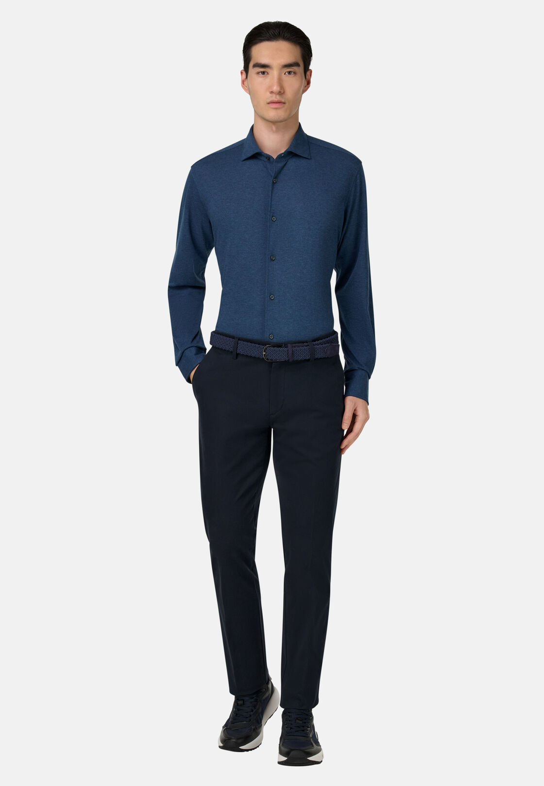 Men's Merino Wool Full Zip Jumper | Boggi Milano