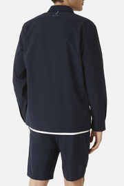 Shirt Jacket Leaf in Stretch Recycled Nylon B Tech, Navy blue, hi-res