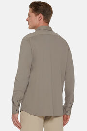 Regular Fit Performance Pique Polo Shirt, Taupe, hi-res
