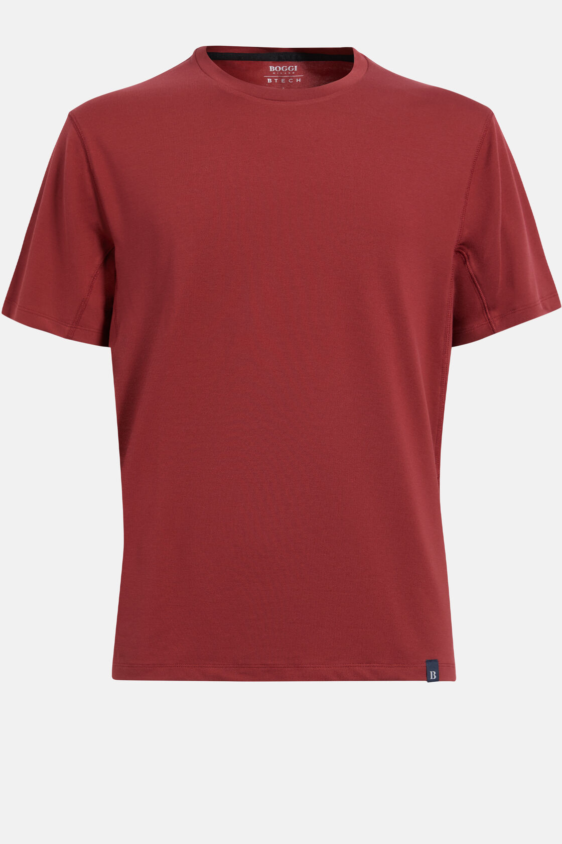 T-Shirt in Sustainable Performance Pique, Red, hi-res
