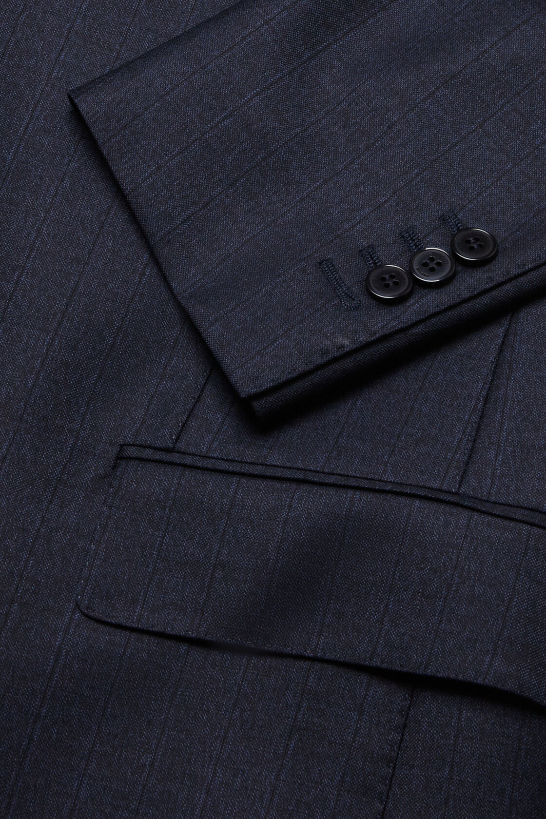 Men's Navy pinstripe wool suit | Boggi Milano