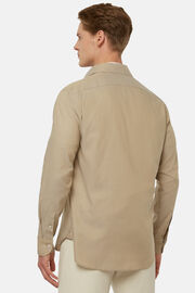 Beiges Hemd aus Hochwertiger Oxford-Baumwolle Regular Fit, Beige, hi-res