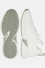 Sneakers Willow In Filato Riciclato Bianche, Bianco, hi-res