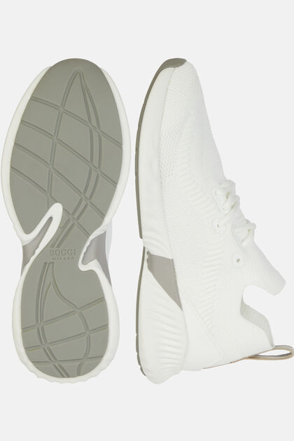 Λευκά αθλητικά παπούτσια από ανακυκλωμένο νήμα, White, hi-res