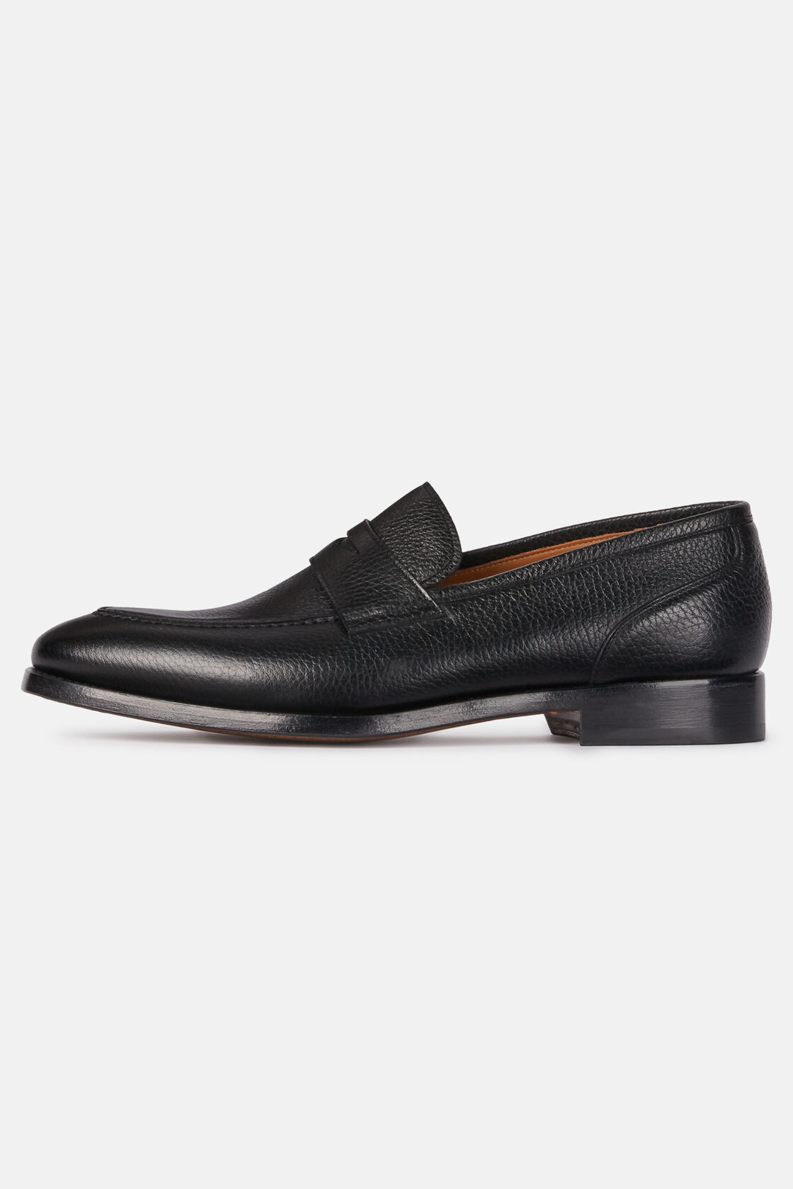 Tumbled Leather Loafers, , hi-res