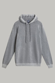 Cashmere blend hoodie sweater, Grey, hi-res