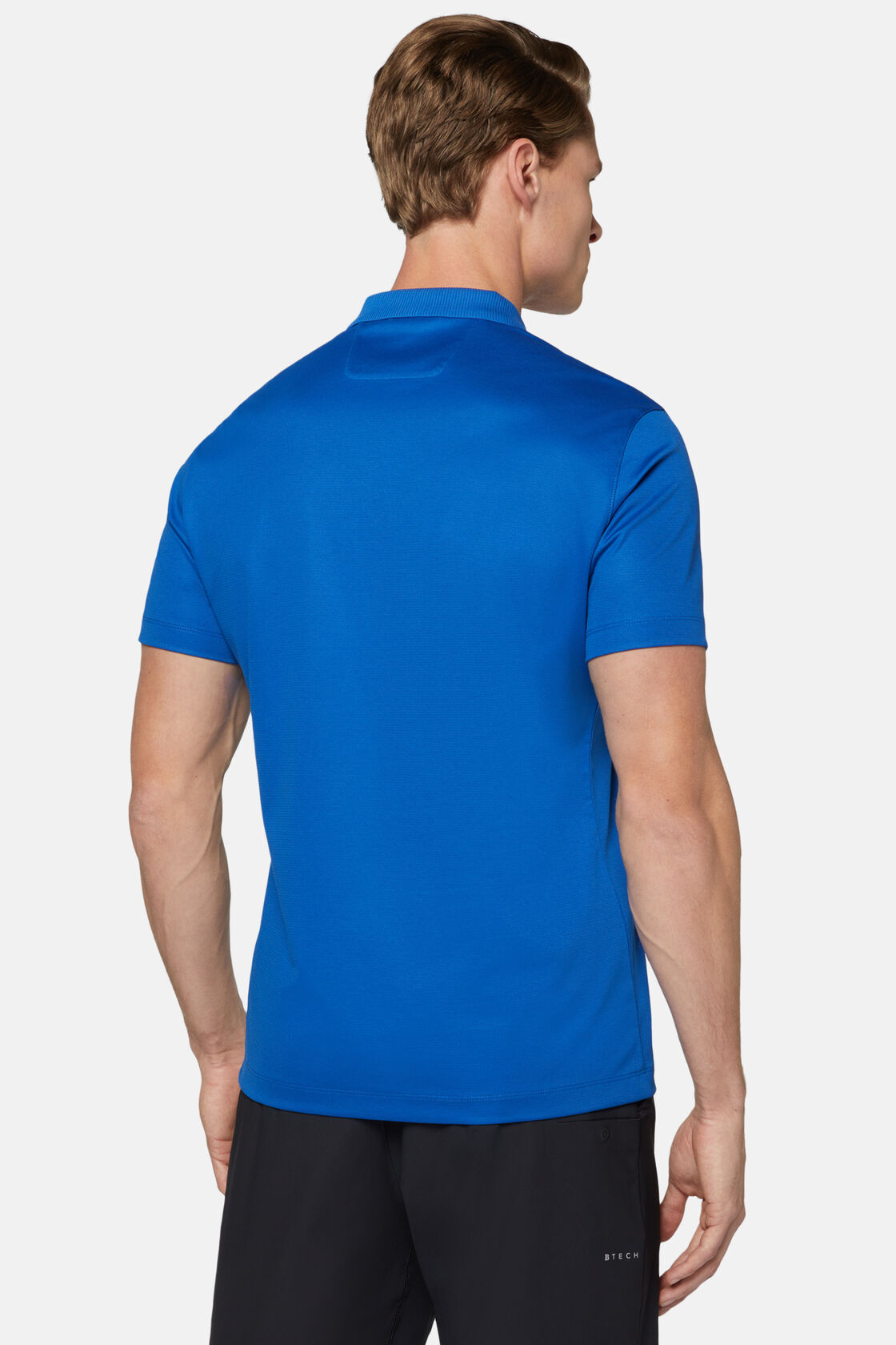 Polo Shirt in Sustainable High-Performance Fabric, Royal blue, hi-res