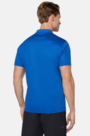Polo Shirt in Sustainable High-Performance Fabric, Royal blue, hi-res
