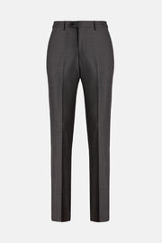 Regular Fit Birdseye Wool Trousers, Medium grey, hi-res