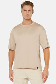 Hochwertiges Jersy-T-Shirt, Beige, hi-res