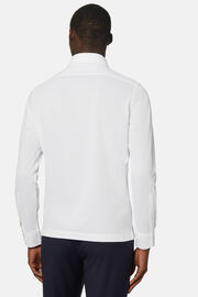 Japanese Jersey Polo Shirt, White, hi-res