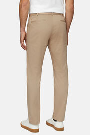 B Tech Cotton and Stretch Nylon Trousers, Beige, hi-res