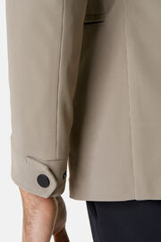 Taupe Jacket in Stretch Recycled Nylon B Tech, , hi-res