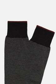Gestreepte sokken van biologisch katoen, Grey, hi-res